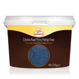 Mini drajeuri crocante ciocolata. Mini drajeuri crocante albastre. Mini drajeuri ciocolata albastre. Mini drajeuri albastre. Ambalat la galeata de 1,75kg.