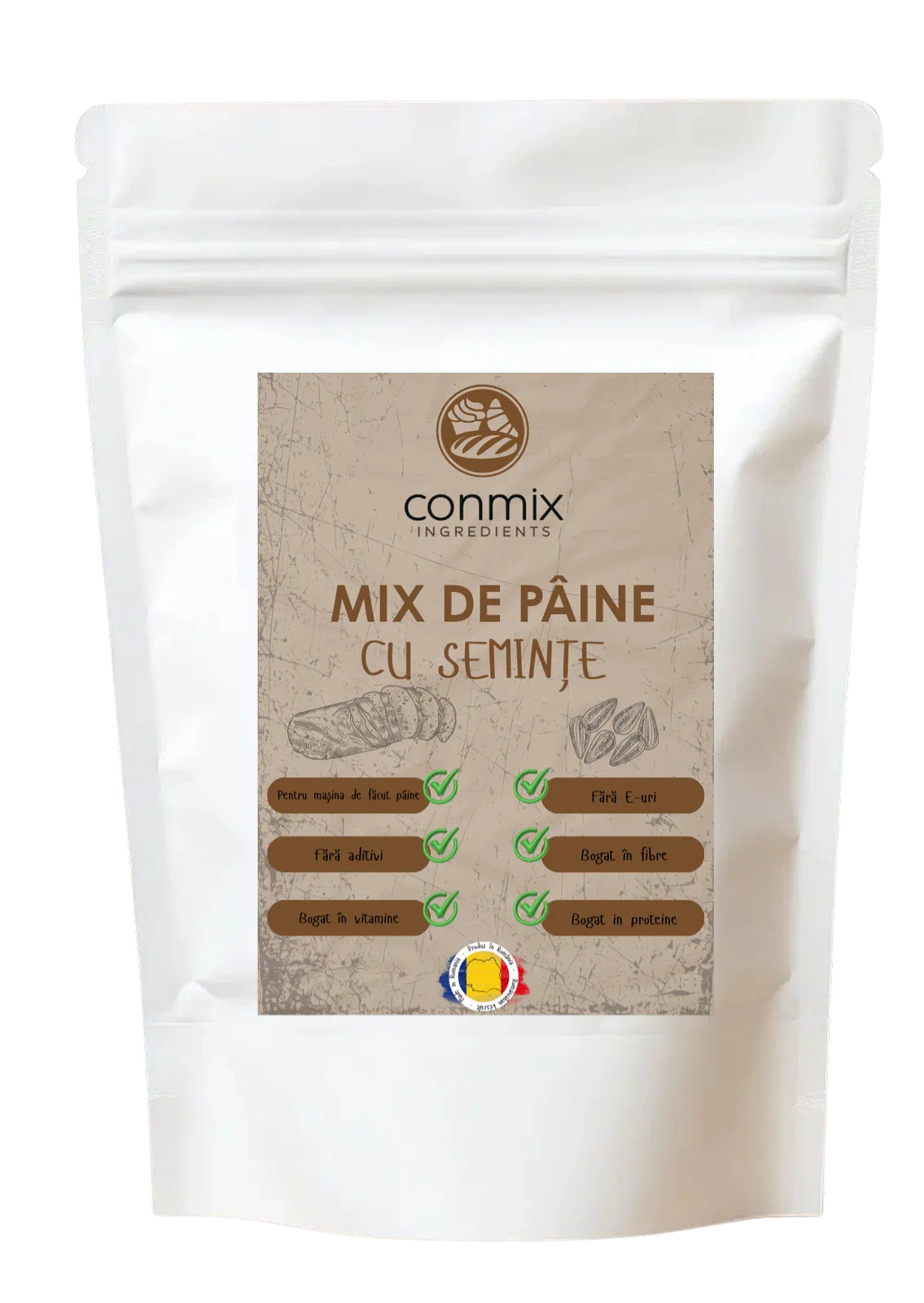 MIX DE PAINE CU SEMINTE PENTRU MASINA DE PAINE